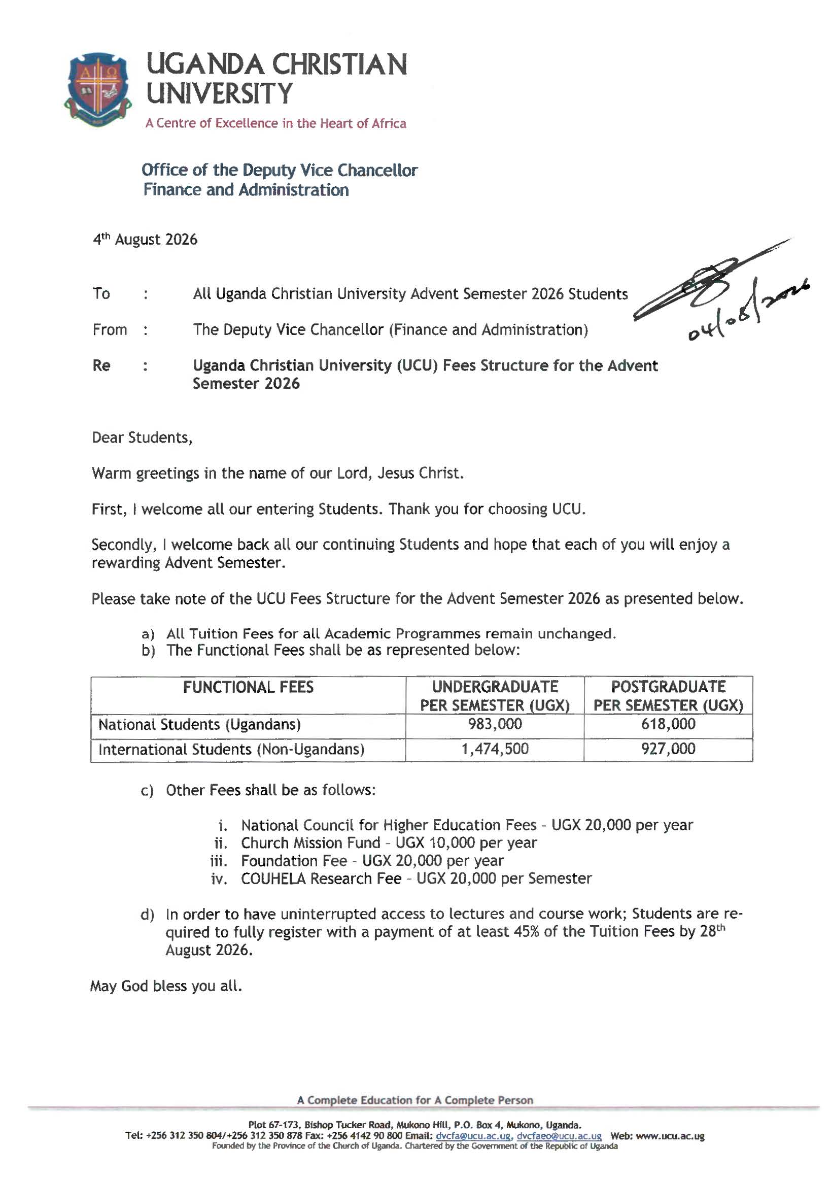 UCU-Fees-Structure-for-the-Advent-Semester-2026